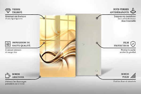 Induction hob protector Abstraction of smoke