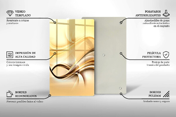 Induction hob protector Abstraction of smoke