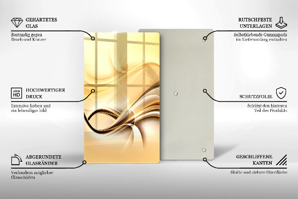 Induction hob protector Abstraction of smoke