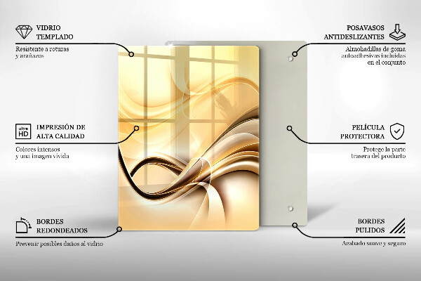 Induction hob protector Abstraction of smoke