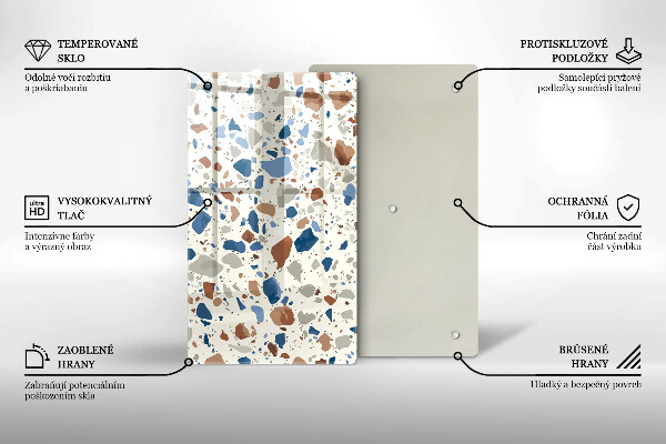 Induction hob protector Decorative stone stone