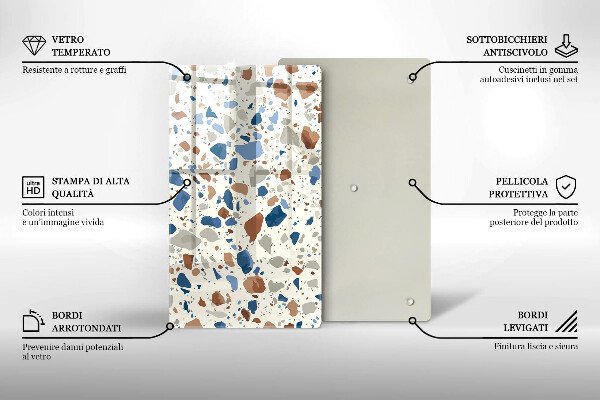 Induction hob protector Decorative stone stone