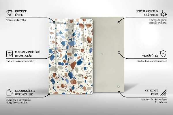 Induction hob protector Decorative stone stone