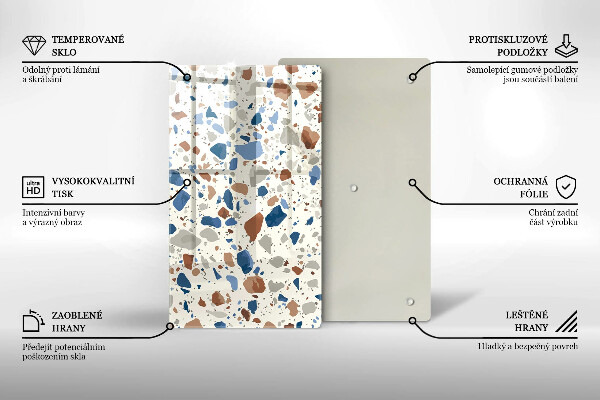 Induction hob protector Decorative stone stone