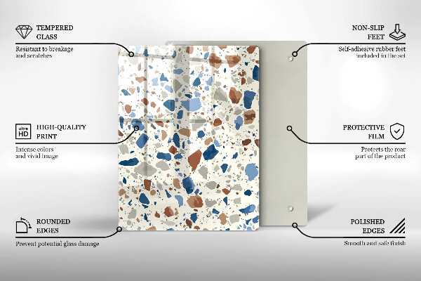 Induction hob protector Decorative stone stone