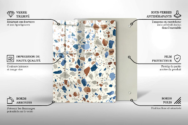 Induction hob protector Decorative stone stone