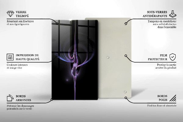Induction hob protector Modern abstraction