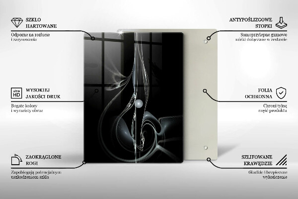 Induction hob protector Modern abstraction