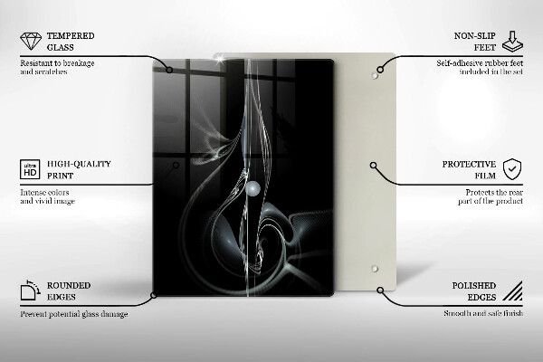 Induction hob protector Modern abstraction