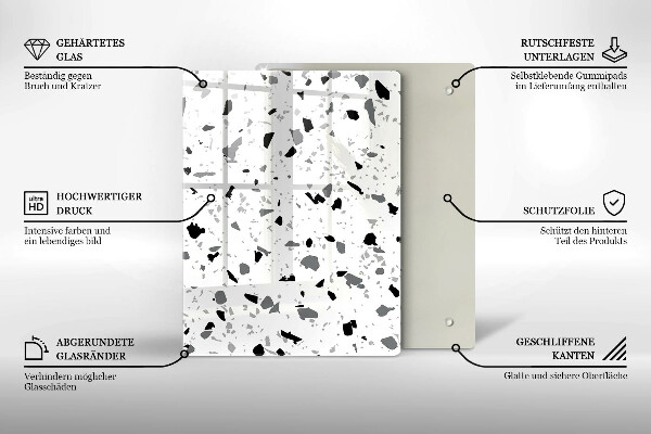 Induction hob protector Decorative stone gres