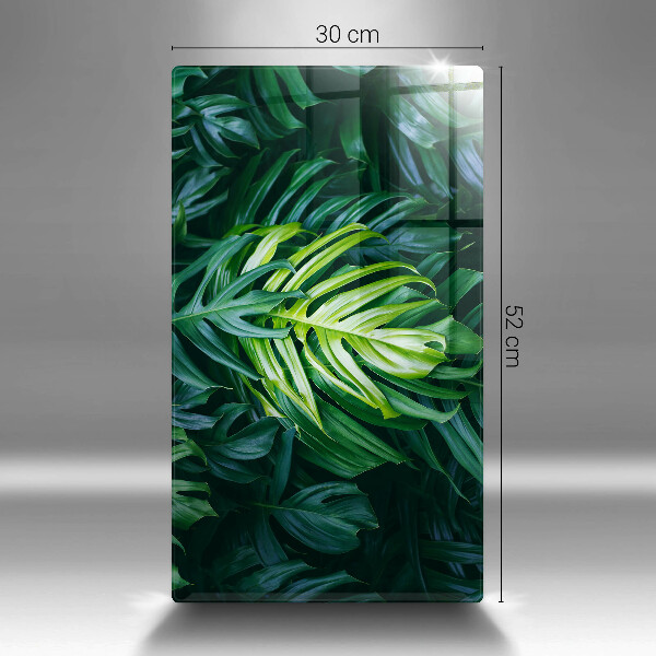 Induction hob protector Monstera wild leaves