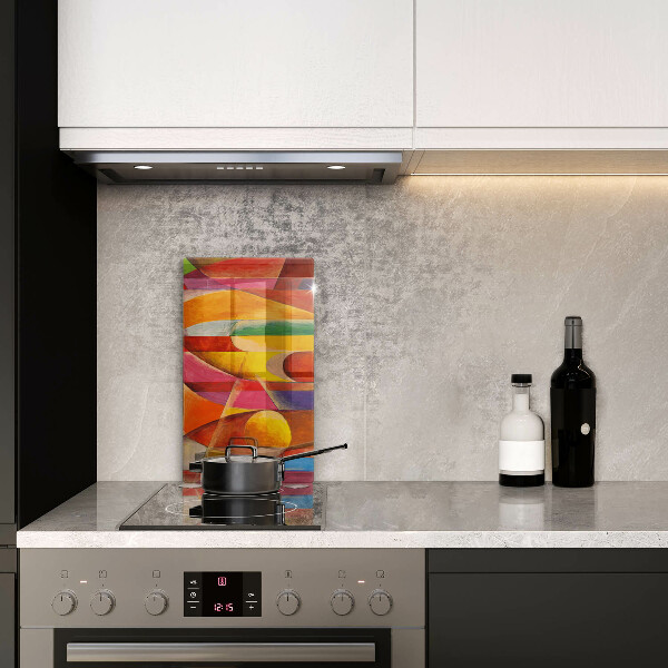 Induction hob protector Colorful abstraction