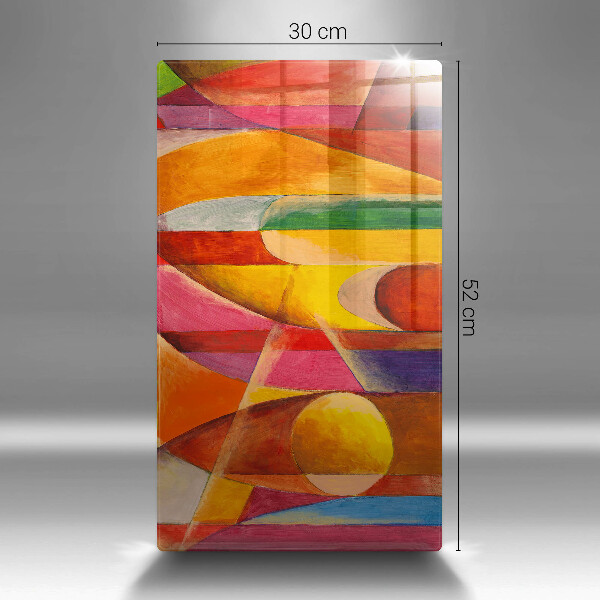 Induction hob protector Colorful abstraction