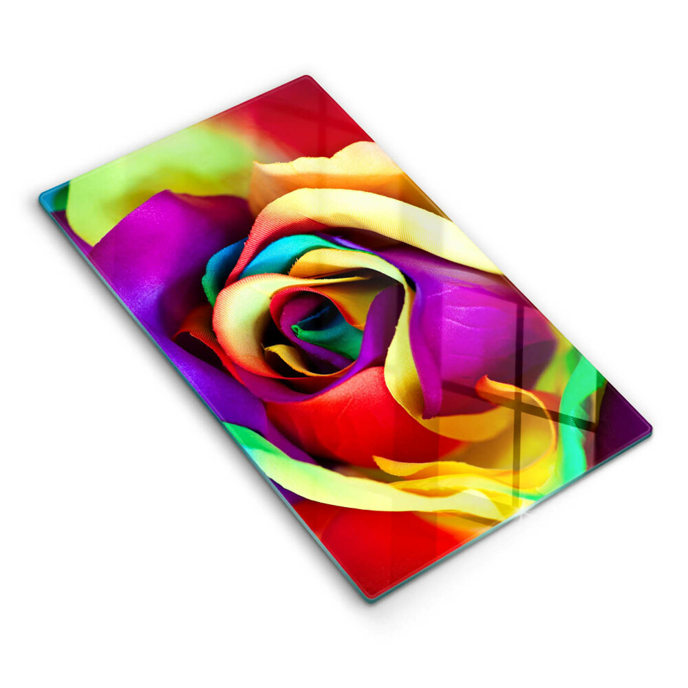 Induction hob protector Colorful rose petals