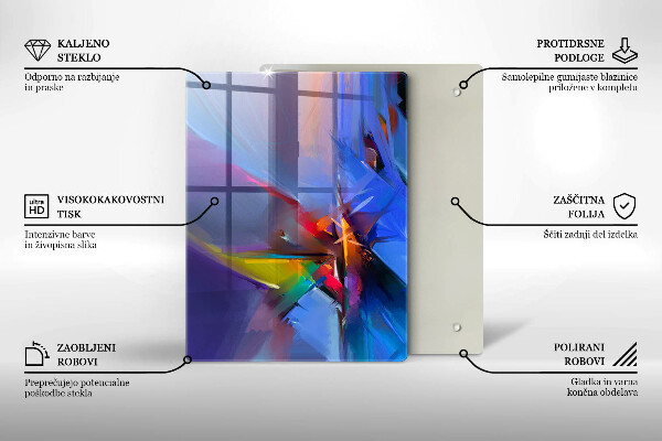 Induction hob protector Painted abstraction