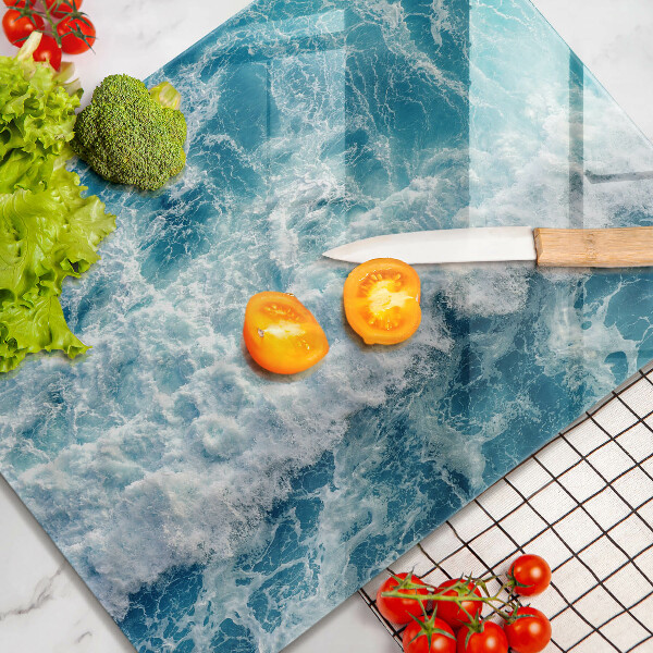 Induction hob protector Water sea waves