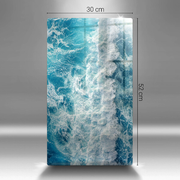 Induction hob protector Water sea waves