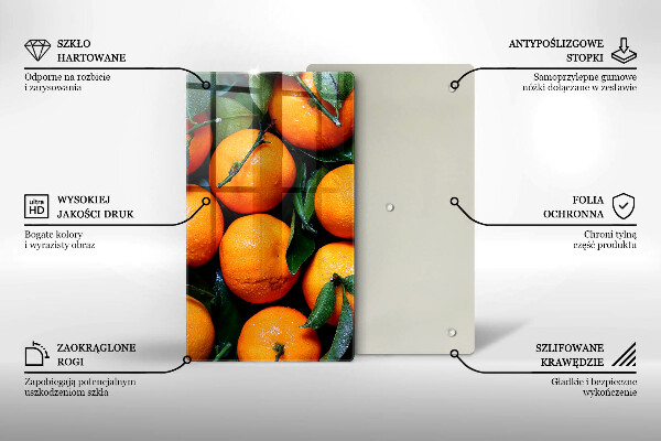 Induction hob protector Fruit oranges