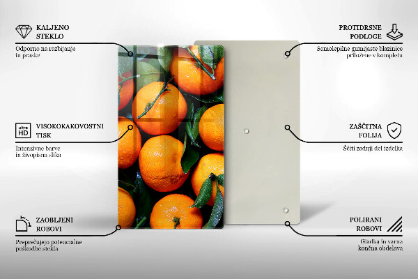 Induction hob protector Fruit oranges
