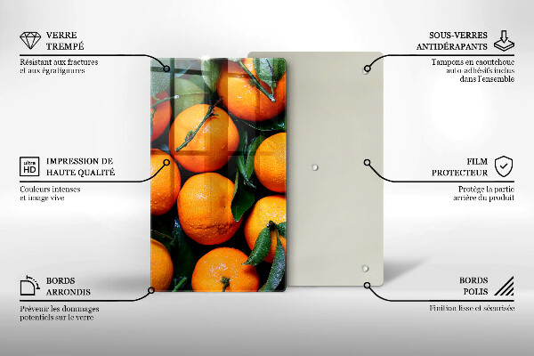Induction hob protector Fruit oranges