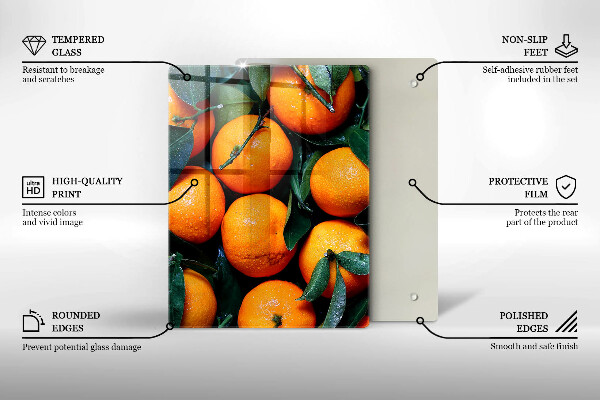 Induction hob protector Fruit oranges