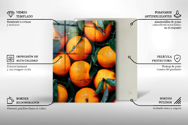 Induction hob protector Fruit oranges