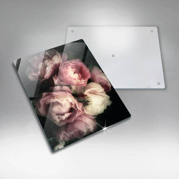 Kitchen countertop cover Peony flowers