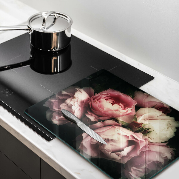 Kitchen countertop cover Peony flowers