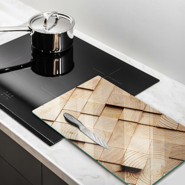Kitchen countertop cover Wooden squares