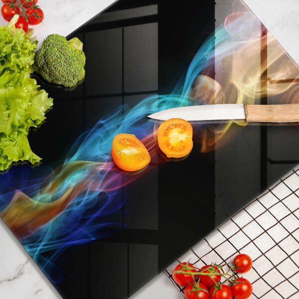 Induction hob protector Colorful smoke