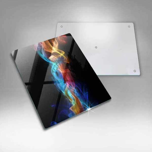 Induction hob protector Colorful smoke