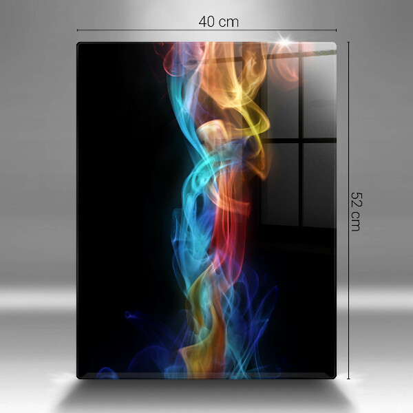 Induction hob protector Colorful smoke