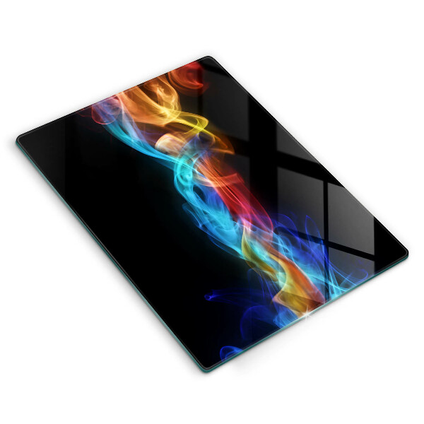 Induction hob protector Colorful smoke