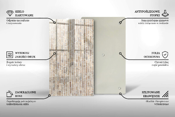 Kitchen countertop cover Wall bright bricks