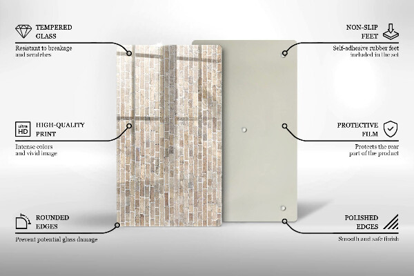 Kitchen countertop cover Wall bright bricks