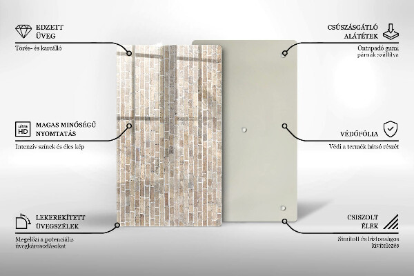 Kitchen countertop cover Wall bright bricks