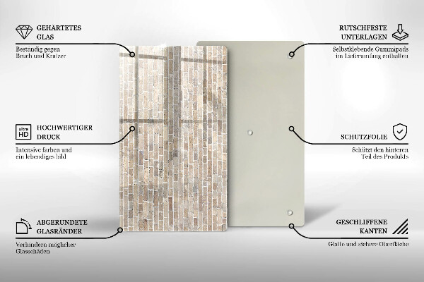 Kitchen countertop cover Wall bright bricks