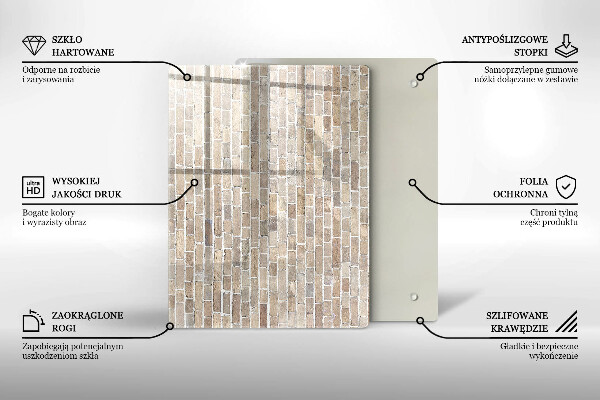 Kitchen countertop cover Wall bright bricks