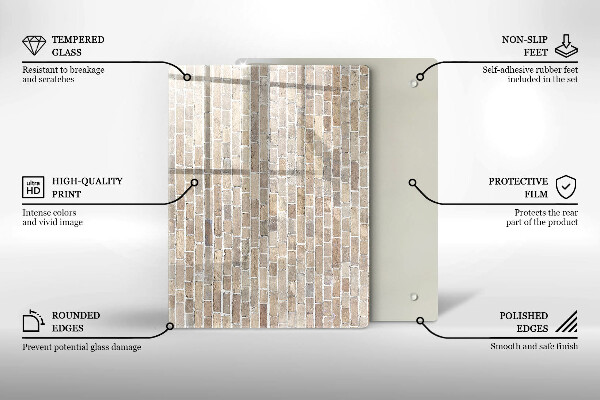 Kitchen countertop cover Wall bright bricks