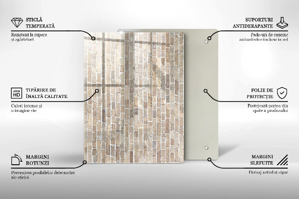 Kitchen countertop cover Wall bright bricks