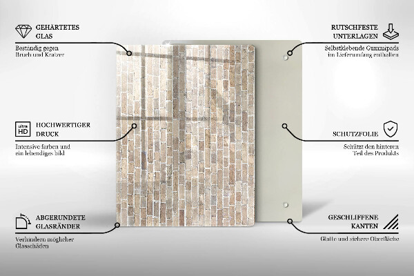 Kitchen countertop cover Wall bright bricks