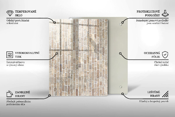 Kitchen countertop cover Wall bright bricks