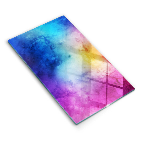 Kitchen countertop cover Rainbow watercolor spots