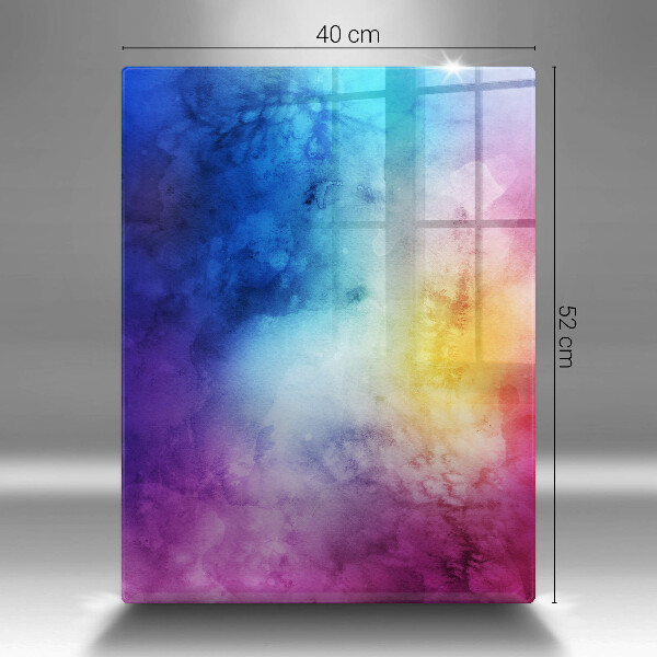 Kitchen countertop cover Rainbow watercolor spots