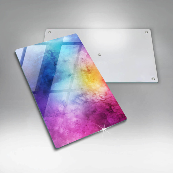 Kitchen countertop cover Rainbow watercolor spots