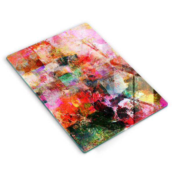 Induction hob protector Paint abstraction