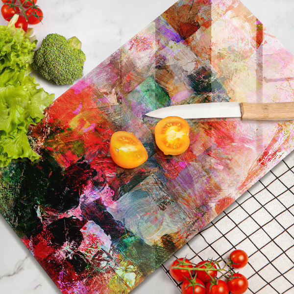 Induction hob protector Paint abstraction