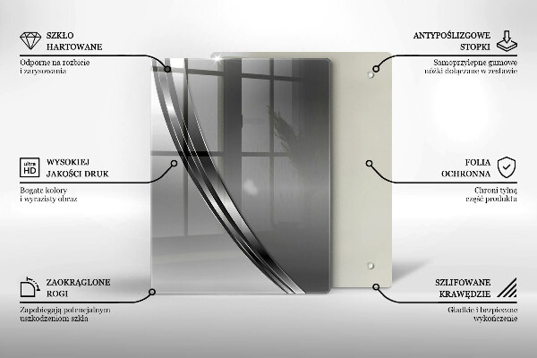 Kitchen countertop cover Metal abstraction