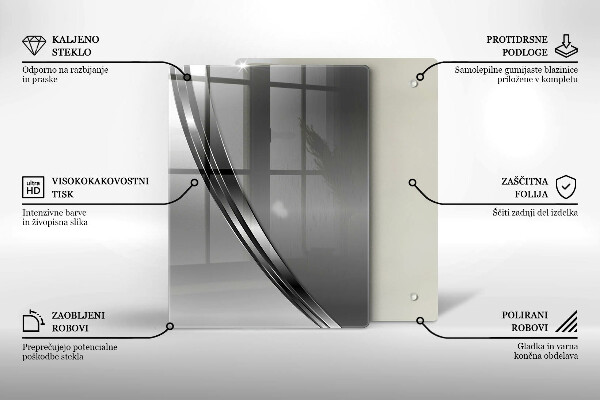 Kitchen countertop cover Metal abstraction