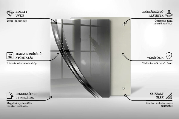 Kitchen countertop cover Metal abstraction